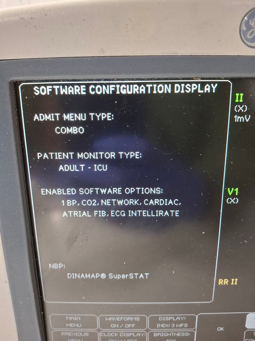 GE Healthcare Dash 4000 - Masimo SpO2 Patient Monitor