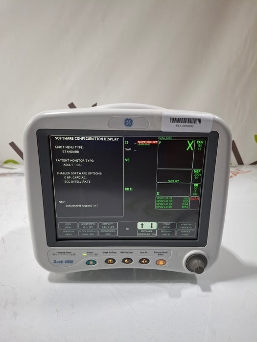 GE Healthcare Dash 4000 - Masimo SpO2 Patient Monitor