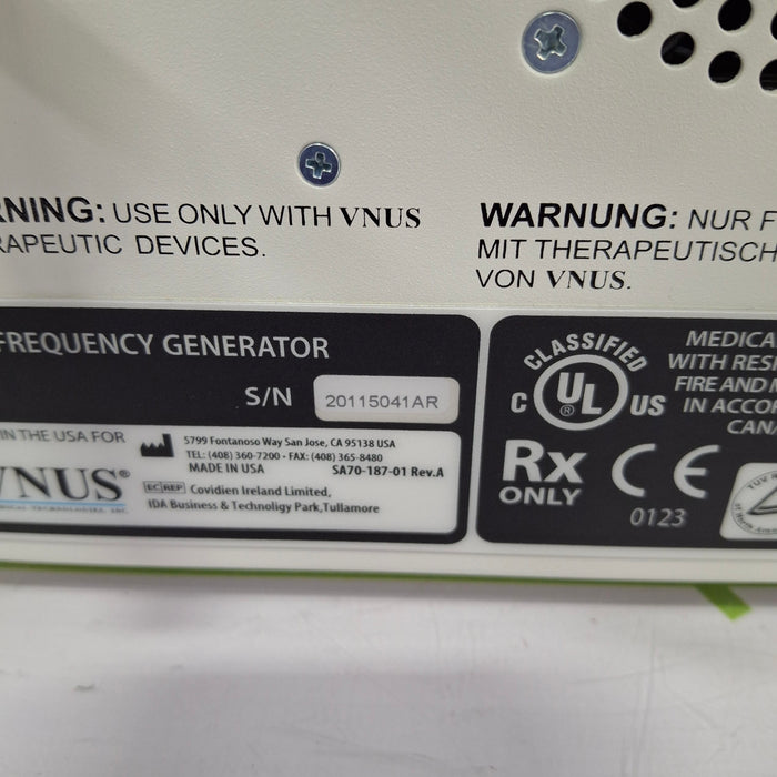 Medtronic VNUS RFG2 Radiofrequency Generator