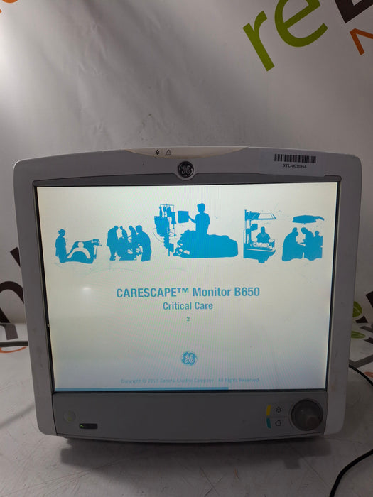 GE Healthcare Carescape B650 Critical Care Patient Monitor