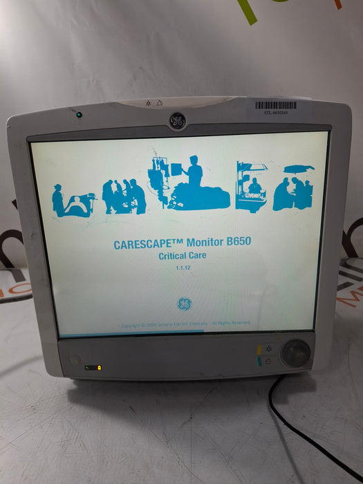 GE Healthcare Carescape B650 Critical Care Patient Monitor