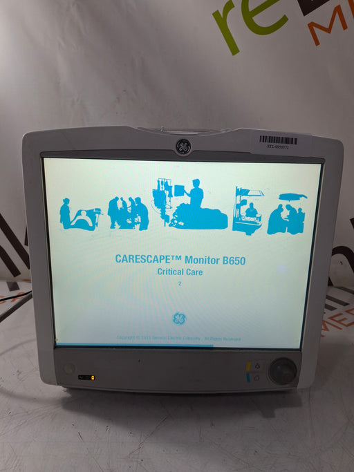 GE Healthcare GE Healthcare Carescape B650 Critical Care Patient Monitor Patient Monitors reLink Online