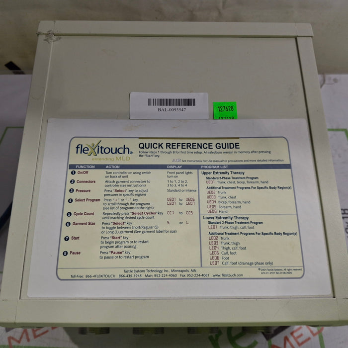 Tactile Systems Technology Flexitouch Garment Pump