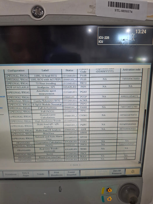 GE Healthcare Carescape B650 Critical Care Patient Monitor