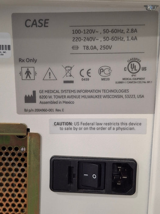 GE Healthcare Case Stress Test Console