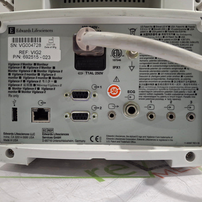 Edwards Lifesciences Vigilance II Patient Monitor
