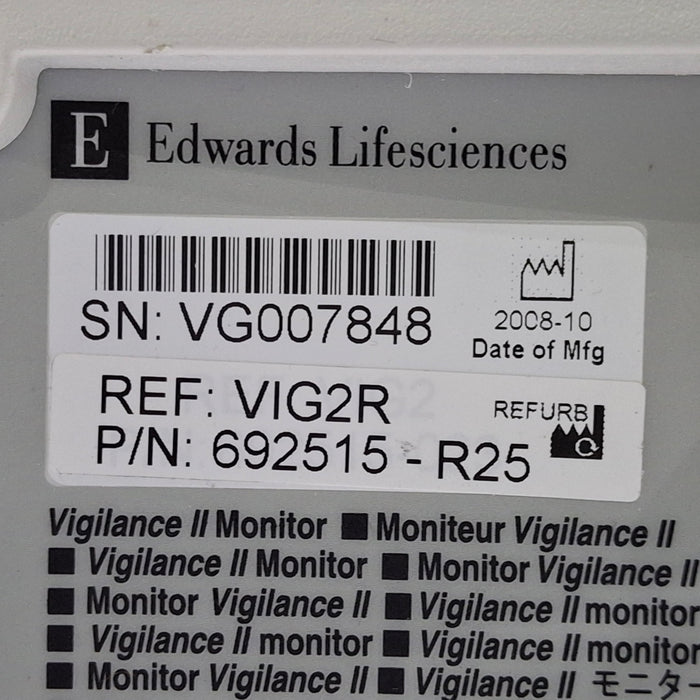 Edwards Lifesciences Vigilance II Patient Monitor