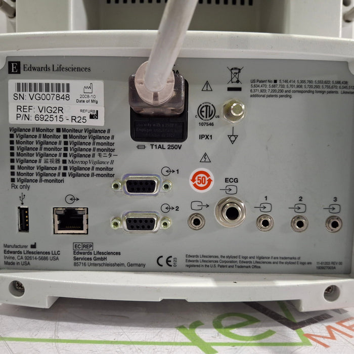 Edwards Lifesciences Vigilance II Patient Monitor