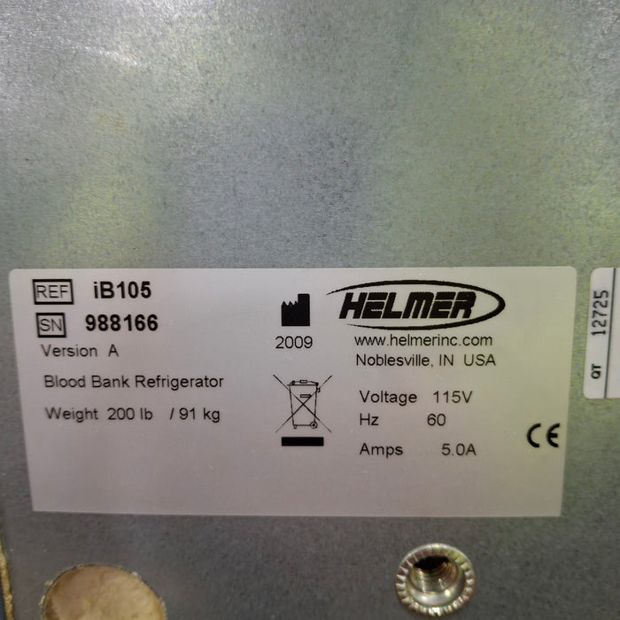 Helmer Inc iB105 Blood Bank Fridge