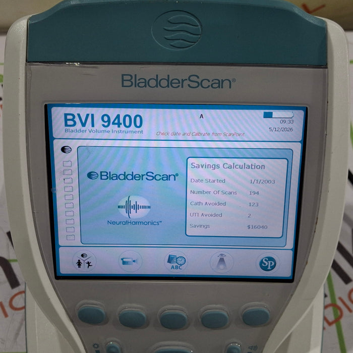 Verathon Medical, Inc BVI 9400 Bladderscan