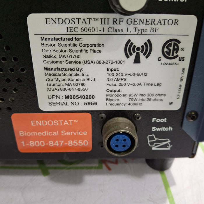 Boston Scientific Endostat III RF Generator