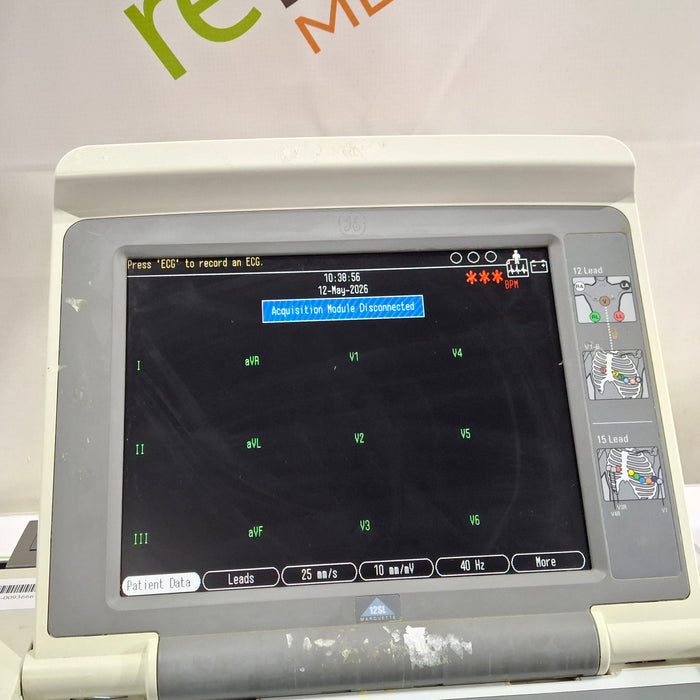 GE Healthcare MAC 5000 ECG without CAM Module