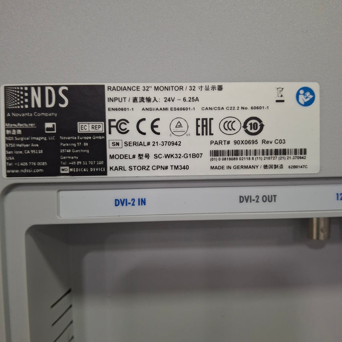 Karl Storz 32" 4K Surgical Display