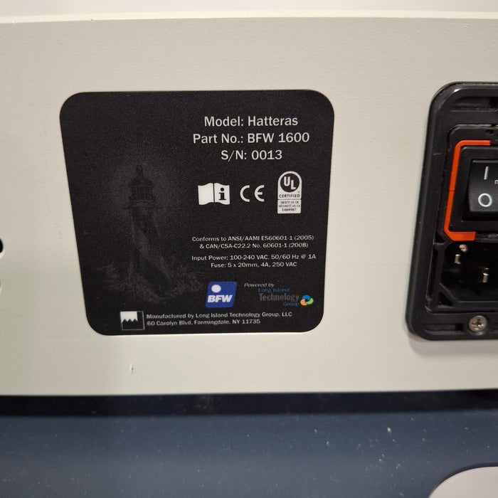 Long Island Technology Group, LLC Htteras BFW 1600 Light Source
