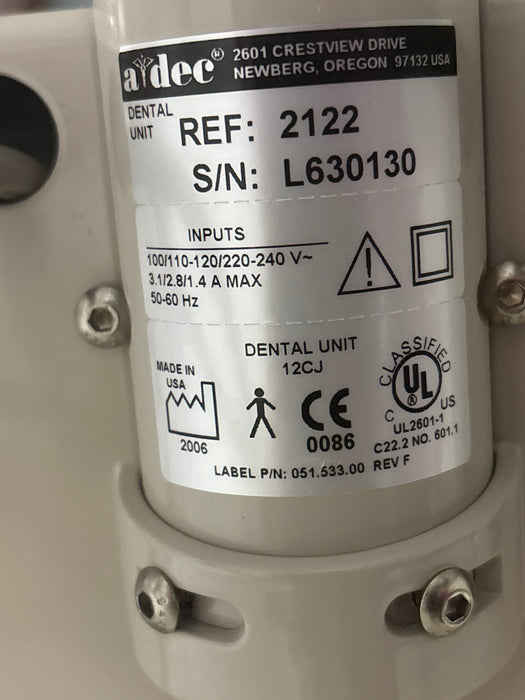 A-Dec Cascade 1040 Dental Chair