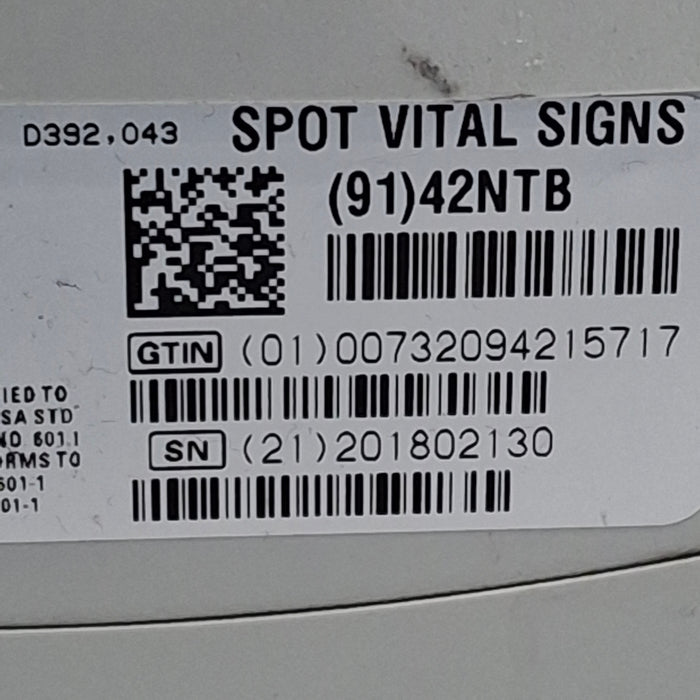 Welch Allyn Spot 420 - NIBP, Temp, Nellcor SpO2 Vital Signs Monitor