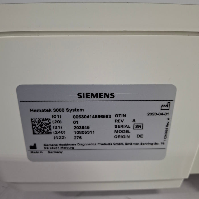 Siemens Hematek 3000 Slide Stainer