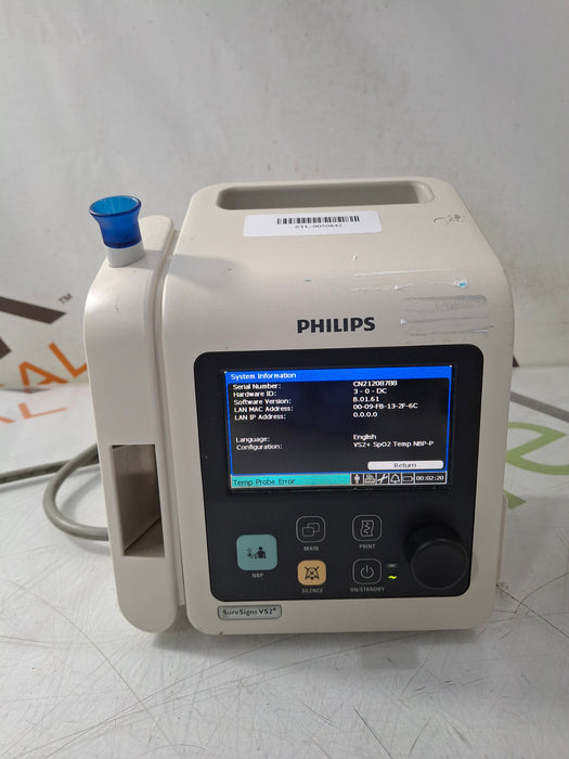 Philips SureSigns VS2+ Vital Signs Monitor