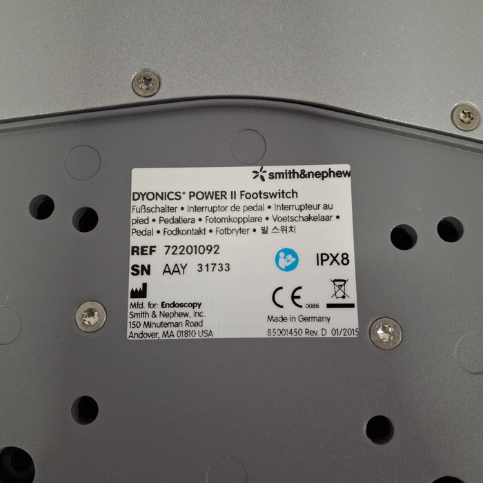 Smith & Nephew 72201092 Power II Footswitch
