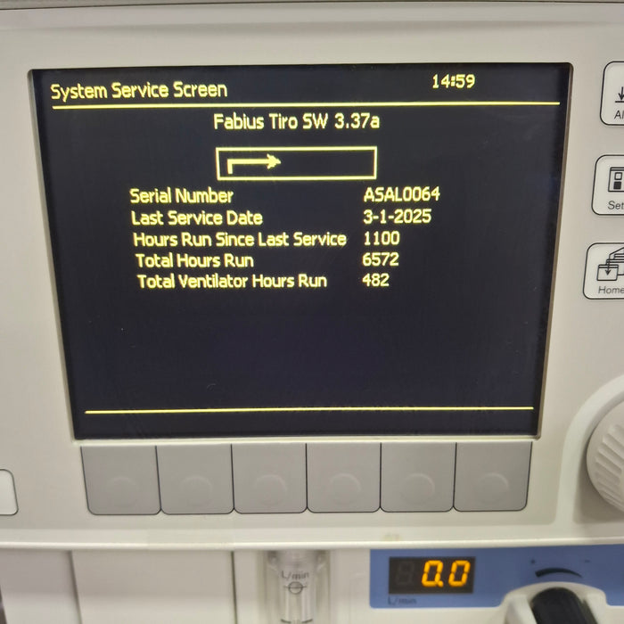 Draeger Medical Fabius Tiro Anesthesia Machine