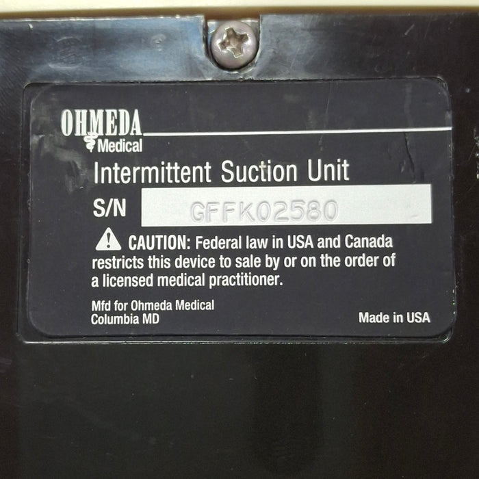 Ohmeda Medical 200 Intermittent Suction Unit