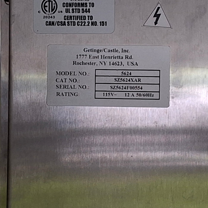 Getinge 5624 Warming Cabinet