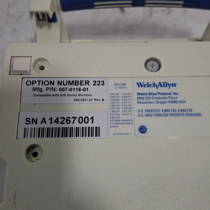 Welch Allyn Propaq CS 242 Vital Signs Monitor