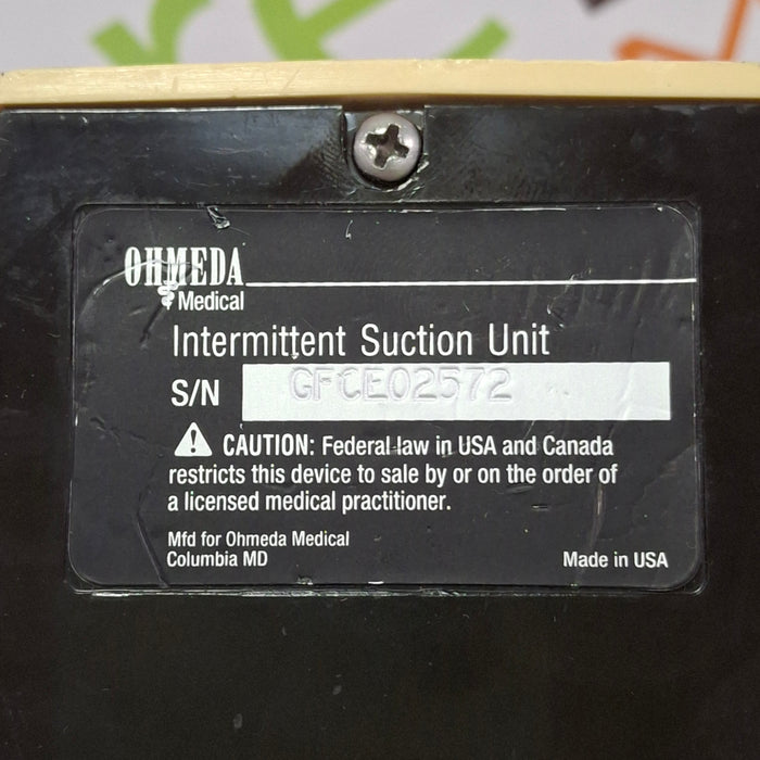 Ohmeda Medical 200 Intermittent Suction Unit
