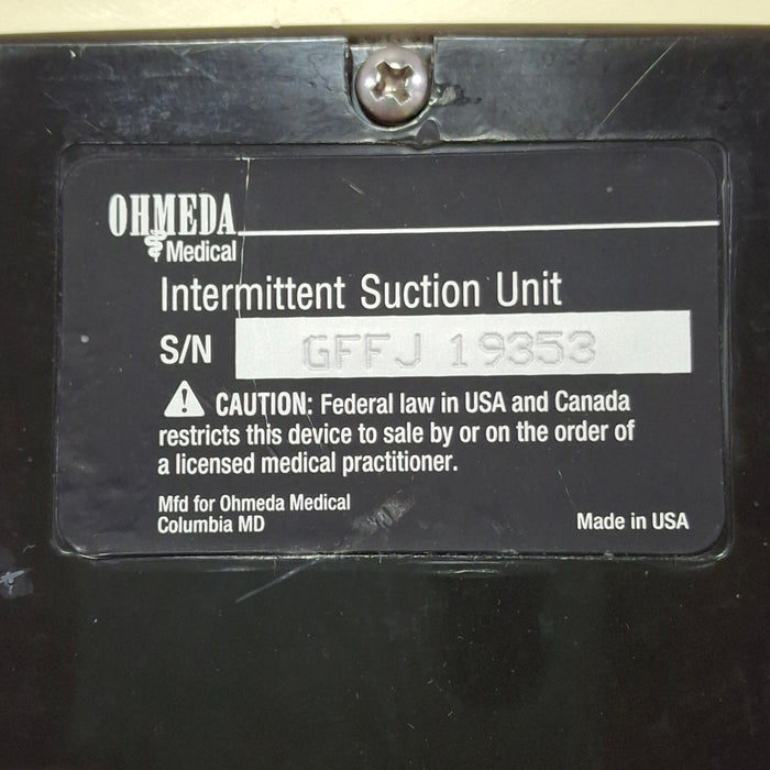 Ohmeda Medical 200 Intermittent Suction Unit