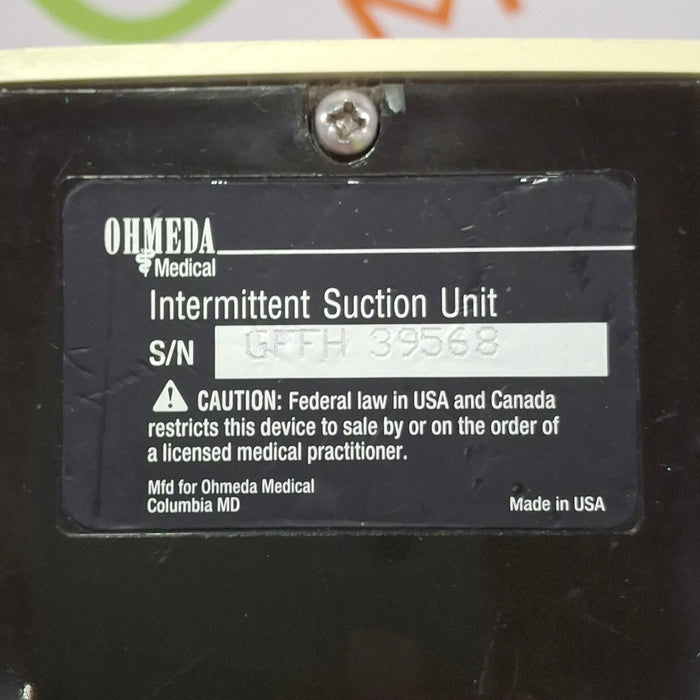 Ohmeda Medical 200 Intermittent Suction Unit