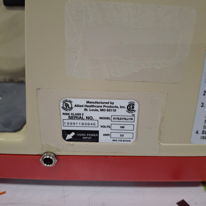Allied Healthcare Products Gomco OptiVac S178,G178,L178 Surgical Pump