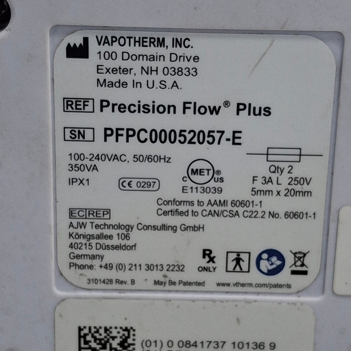 Vapotherm Precision Flow Plus Meter Humidifier