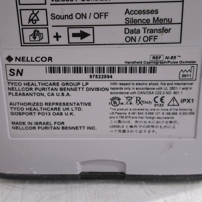 Nellcor N-85 Pulse Oximeter