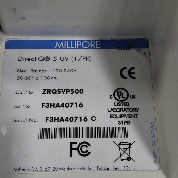 Millipore Direct-Q 5 Water Purification System