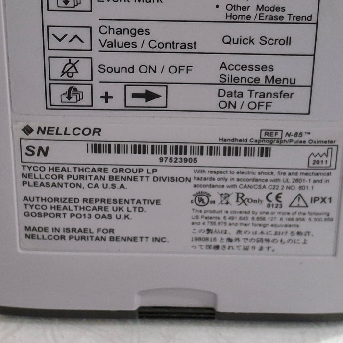 Nellcor N-85 Pulse Oximeter