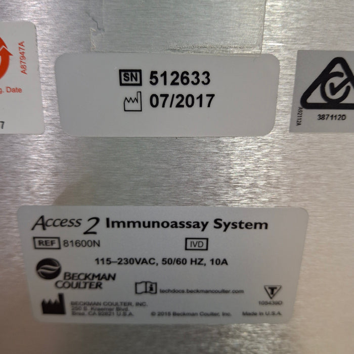 Beckman Coulter Access 2 Immunoassay Analyzer