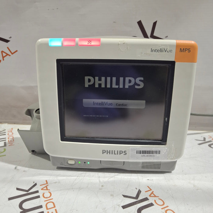 Philips Intellivue MP5 - ECG, Fast SpO2, NIBP Patient Monitor