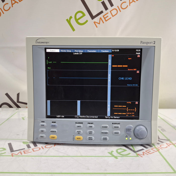Datascope Passport 2 w/CO2 Patient Monitor