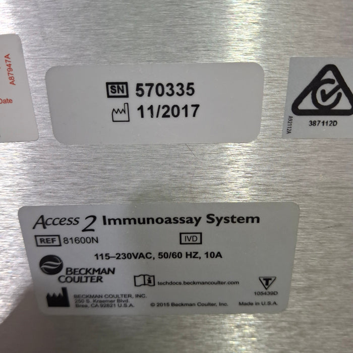 Beckman Coulter Access 2 Immunoassay Analyzer