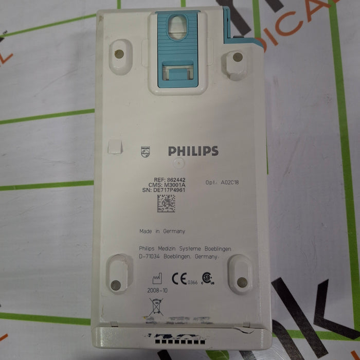 Philips M3001A-A02C18 OxiMax SpO2, NIBP, 12 lead ECG, Temp, IBP MMS Module
