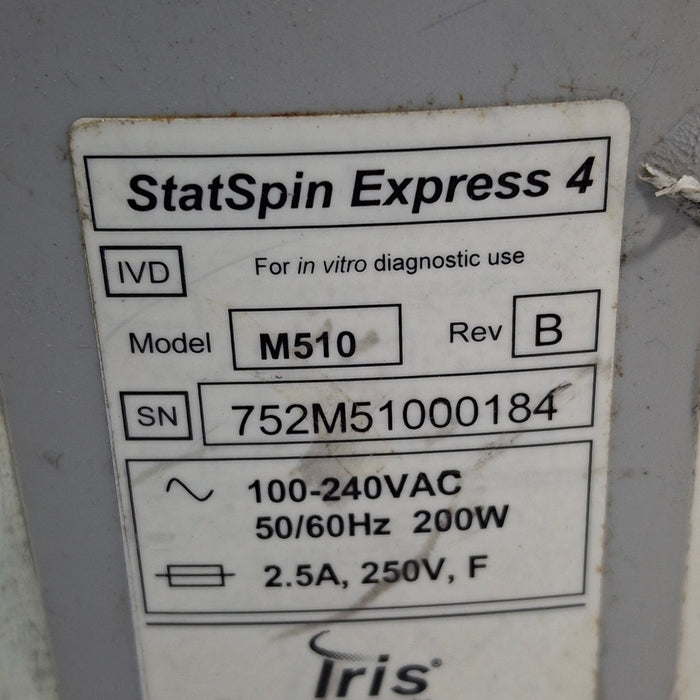 IRIS Medical StatSpin Express 4 Bench Top Centrifuge