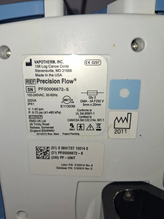Vapotherm Precision Flow Meter Humidifier