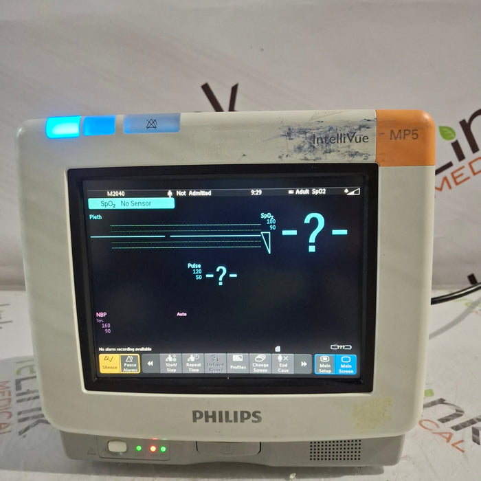 Philips Intellivue MP5 - ECG, Fast SpO2, NIBP, Press, Temp Patient Monitor