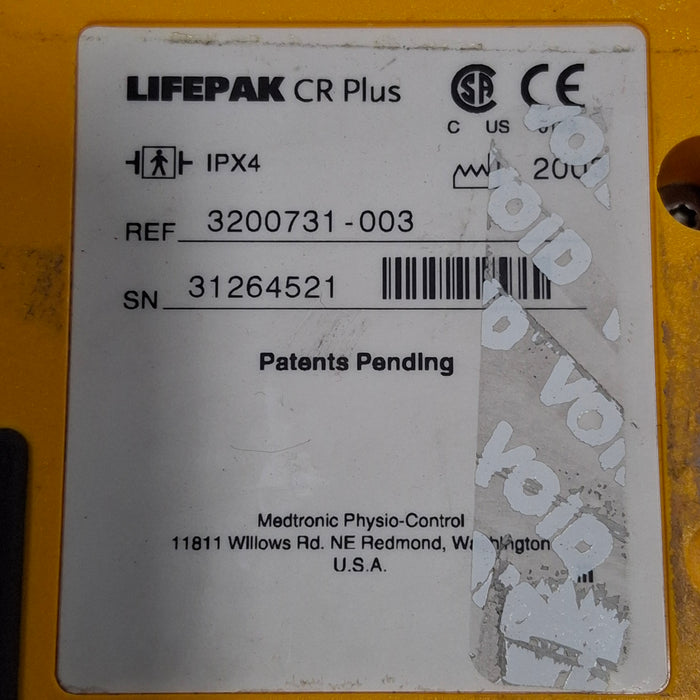 Medtronic LifePak CR Plus Defibrillator