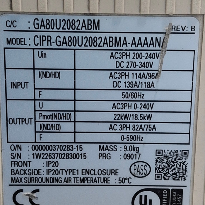 Yaskawa Yaskawa GA80 AC Drive Inverter Industrial Equipment reLink Online