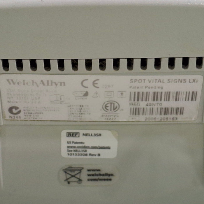 Welch Allyn Spot LXi - NIBP, SureTemp Plus, Nellcor SpO2 Vital Signs Monitor