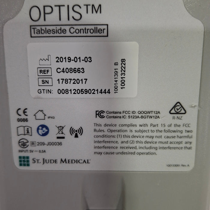 St. Jude Medical, Inc. Optis C408663 Tableside Controller