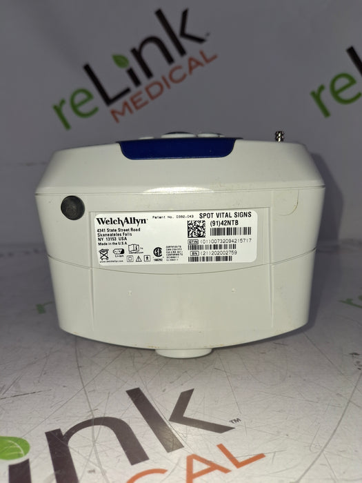 Welch Allyn Spot 420 - NIBP, Temp, Nellcor SpO2 Vital Signs Monitor