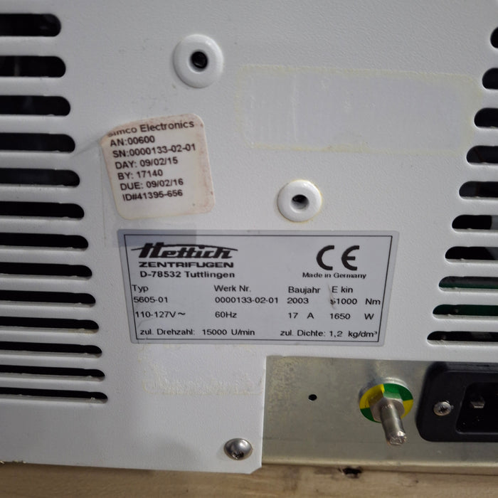 Hettich Hettich 5605-01 Rotanta 460R Centrifuge Research Lab reLink Online