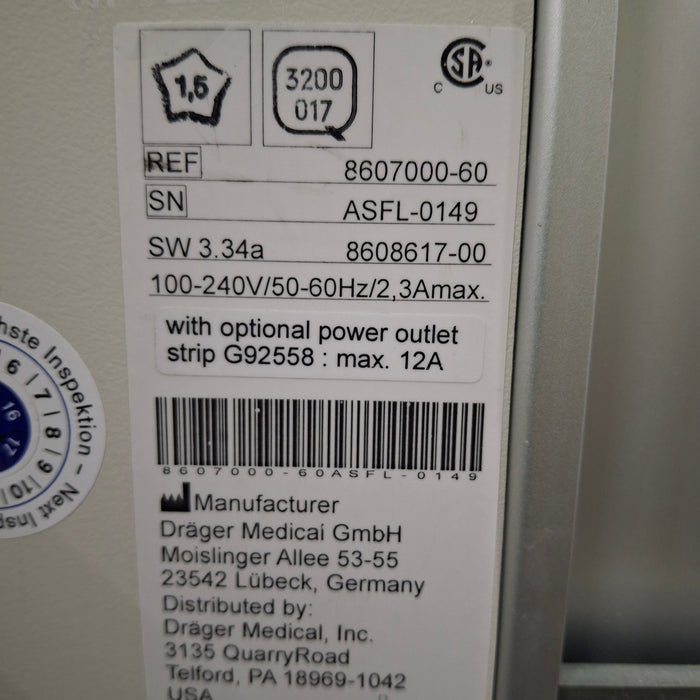 Draeger Medical Fabius GS Premium Anesthesia Machine